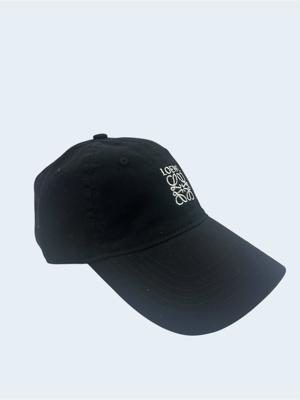 Loewe Black Cap with White Anagram Embroidery - Picture 2 of 5